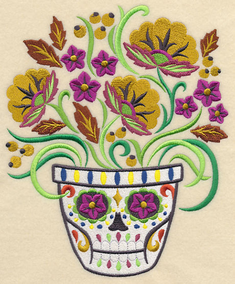 Frightful Flowers in Sugar Skull