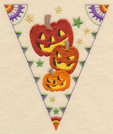 Halloween Bunting - Grinning Pumpkins