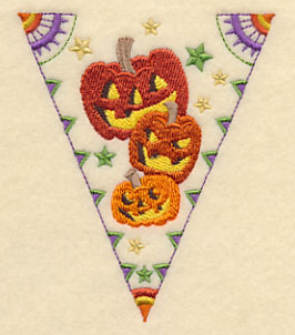 Halloween Bunting - Grinning Pumpkins