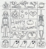 Happy Halloween Shadow Box (Blackwork)