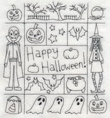 Happy Halloween Shadow Box (Blackwork)