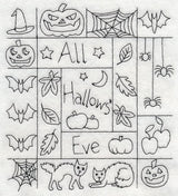 All Hallow's Eve Shadow Box (Blackwork)