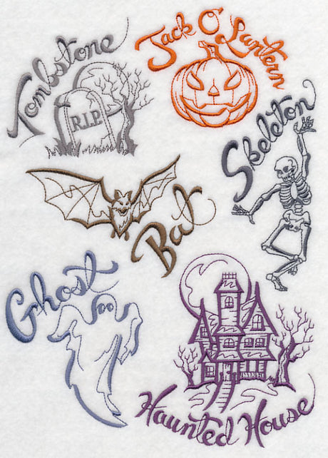 Creepy Halloween Collage