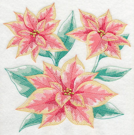 Merry Marble Poinsettia Sketch