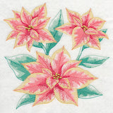 Merry Marble Poinsettia Sketch