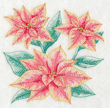 Merry Marble Poinsettia Sketch