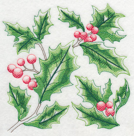 Holly-Jolly Holly Sketch