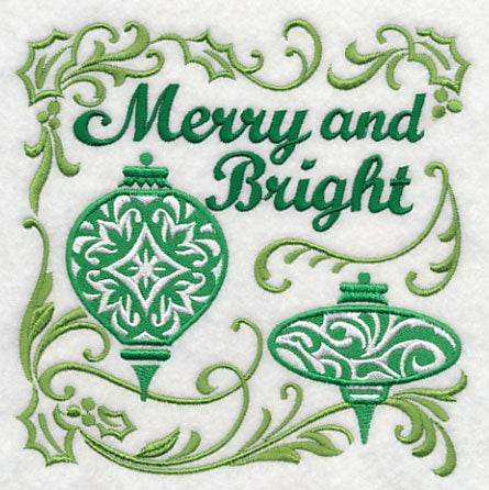 Merry and Bright Christmas Bulbs