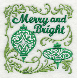 Merry and Bright Christmas Bulbs