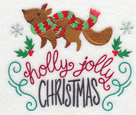 Holly Jolly Christmas Squirrel