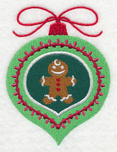 Christmas Ornament with Sweet Gingerbread