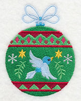Christmas Ornament with Bluebird