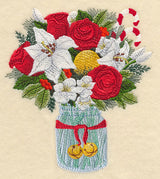 Merry and Bright Bouquet in Mason Jar