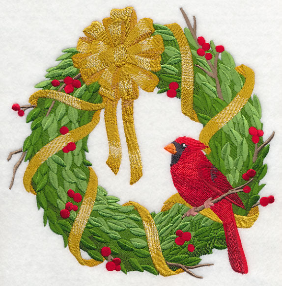Christmas Cardinal Wreath