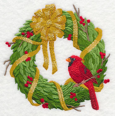Christmas Cardinal Wreath