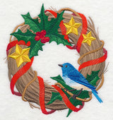 Merry Mountain Bluebird Wreath