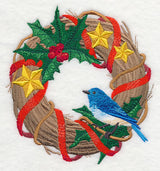Merry Mountain Bluebird Wreath
