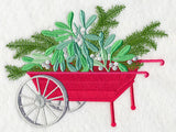 Christmas Flower Cart - Mistletoe