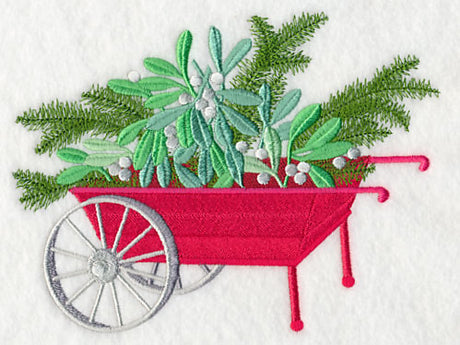 Christmas Flower Cart - Mistletoe
