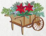 Christmas Flower Cart - Scarlet Lilies