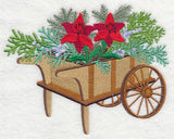 Christmas Flower Cart - Scarlet Lilies