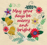 Merry and Bright Christmas Wreath