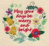 Merry and Bright Christmas Wreath