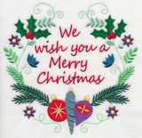 Merry Christmas Wishes Wreath