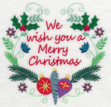 Merry Christmas Wishes Wreath