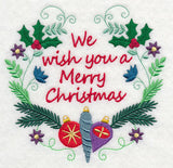 Merry Christmas Wishes Wreath