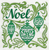 Noel with Ornaments and Festive Filigree