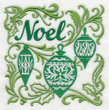 Noel with Ornaments and Festive Filigree
