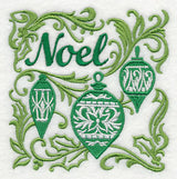Noel with Ornaments and Festive Filigree