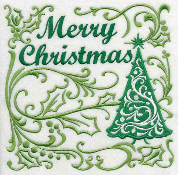 Merry Christmas with Festive Filigree