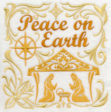 Peace on Earth with Nativity Scene