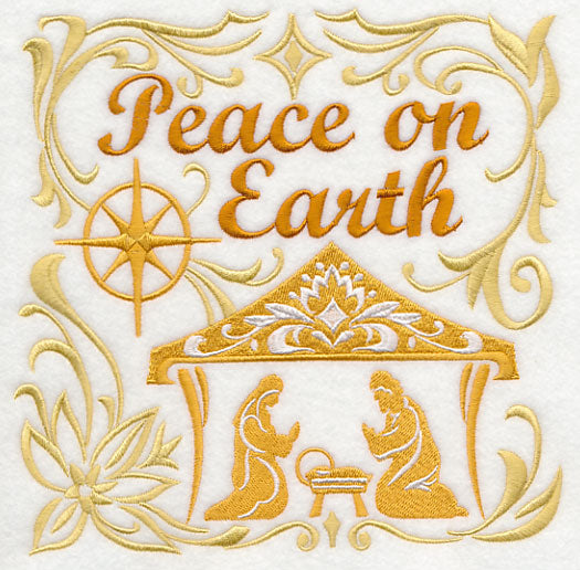 Peace on Earth with Nativity Scene