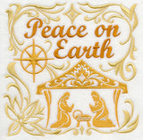 Peace on Earth with Nativity Scene