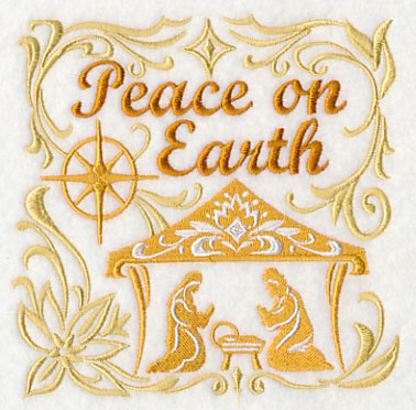 Peace on Earth with Nativity Scene