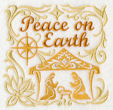 Peace on Earth with Nativity Scene