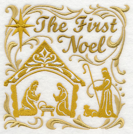 The First Noel with Nativity Scene