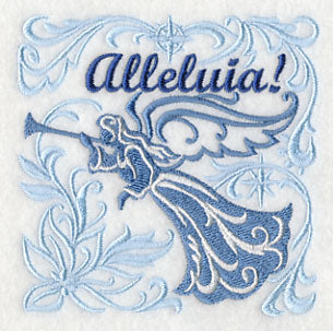 Alleluia Angel with Festive Filigree