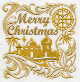 Merry Christmas with Bethlehem Silhouette