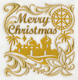 Merry Christmas with Bethlehem Silhouette