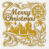 Merry Christmas with Bethlehem Silhouette