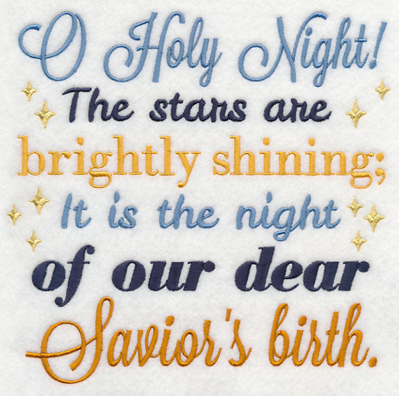 O Holy Night Carol Square (Savior)