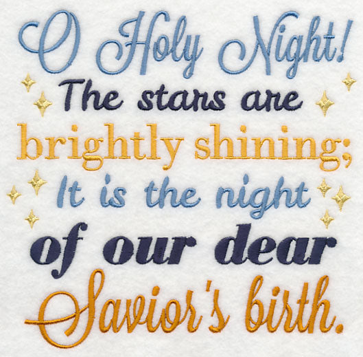 O Holy Night Carol Square (Savior)