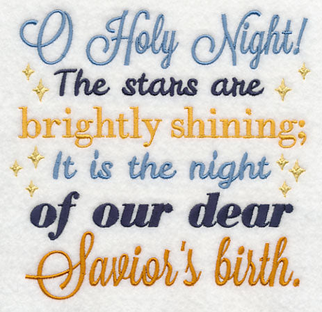 O Holy Night Carol Square (Savior)