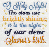 O Holy Night Carol Square (Savior)
