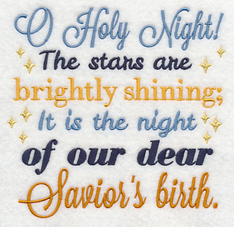 O Holy Night Carol Square (Savior)