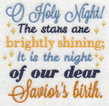 O Holy Night Carol Square (Savior)